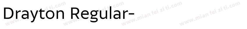 Drayton Regular字体转换